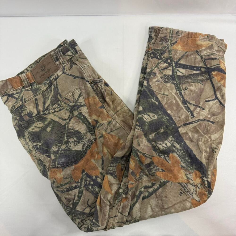 Wrangler Brown Camo Pants Relaxed Fit Size 38x30